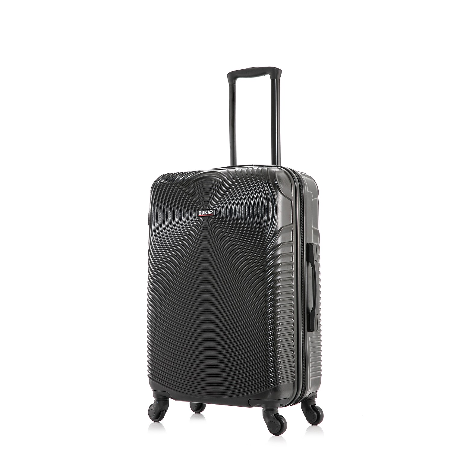DUKAP Inception 25.98 Hardside Suitcase, 4-Wheeled Spinner, TSA Checkpoint Friendly, Black (DKINC00M-BLK)