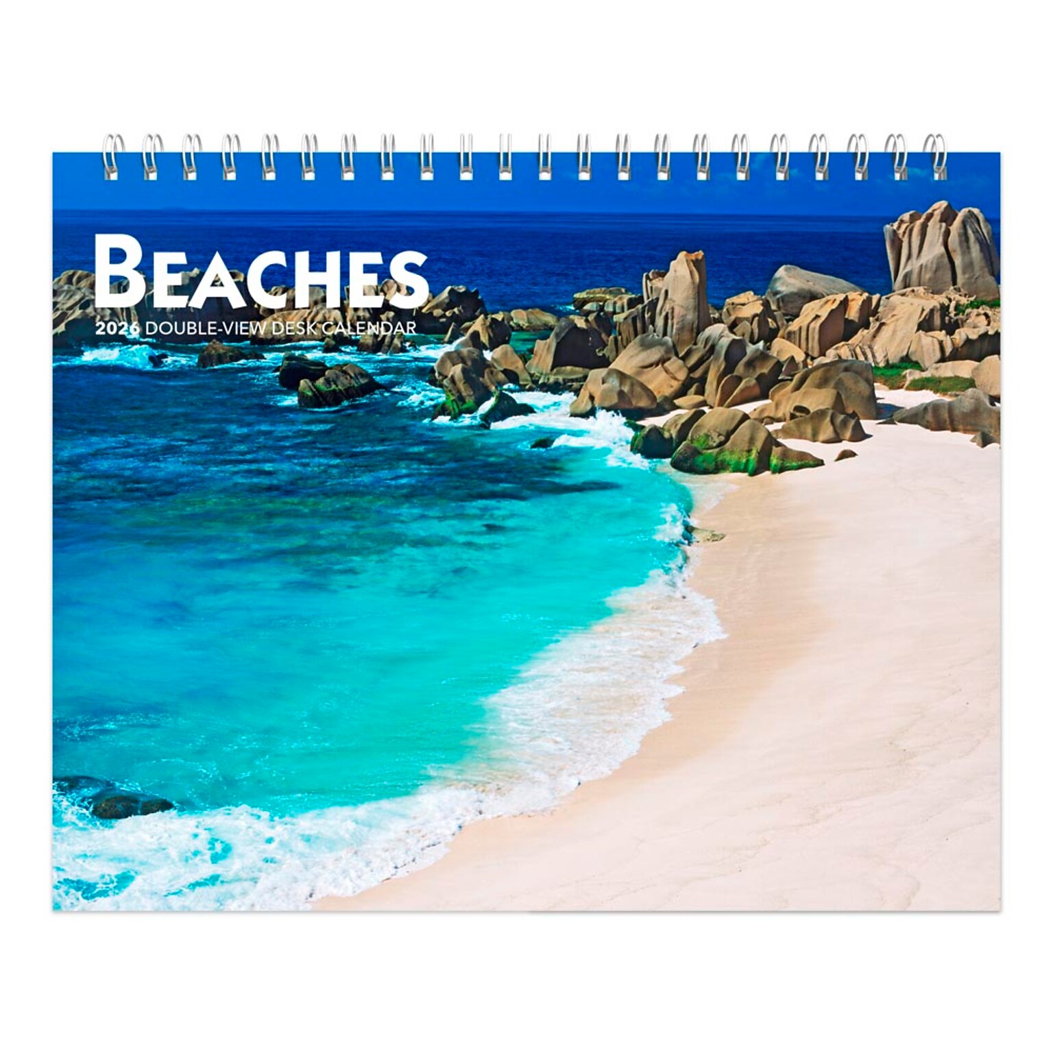 2026 BrownTrout Beaches 7.5 x 6 Monthly Desk Calendar (9798330702343)
