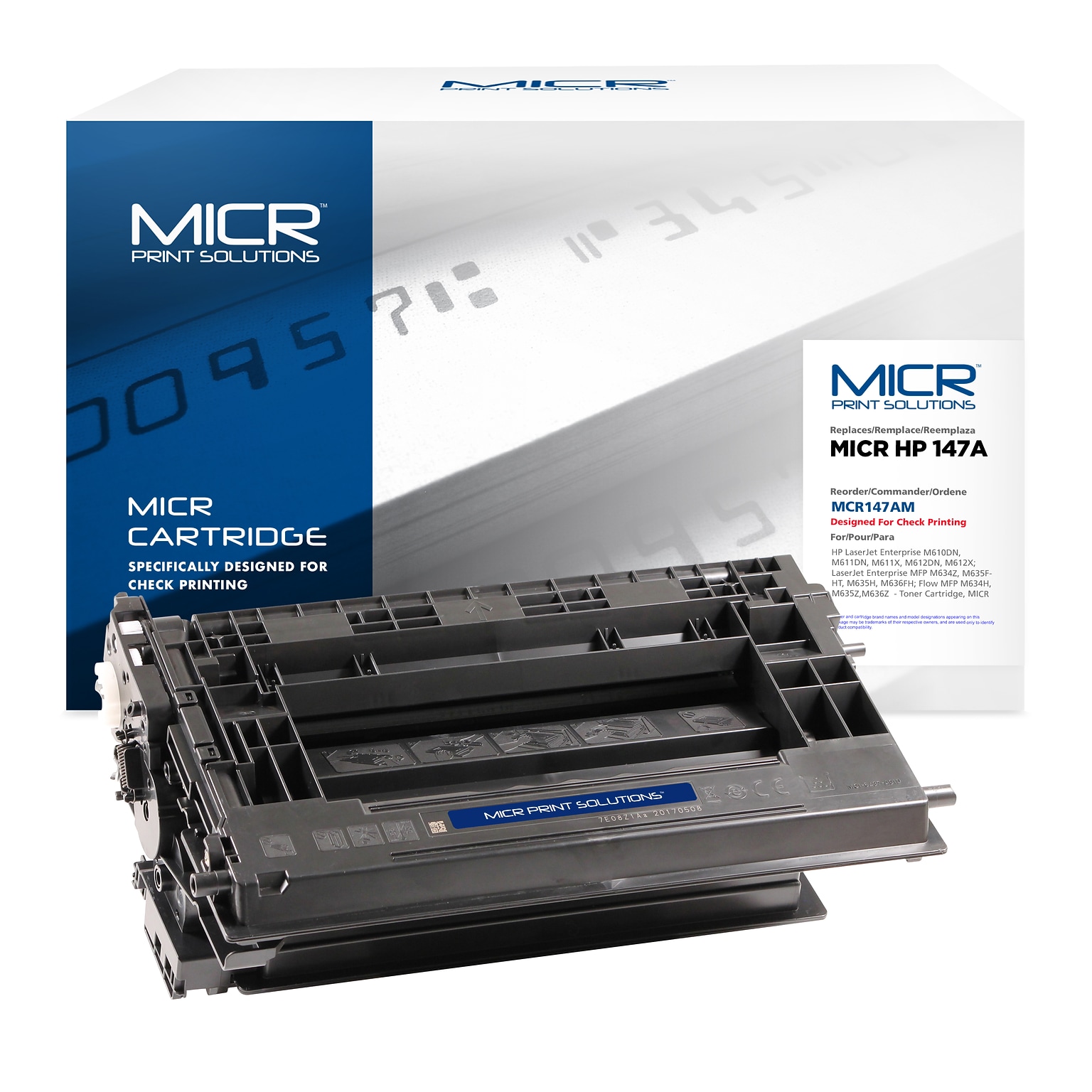 MICR Print Solutions Black Standard Yield MICR Toner Cartridge Replacement for HP W1470A