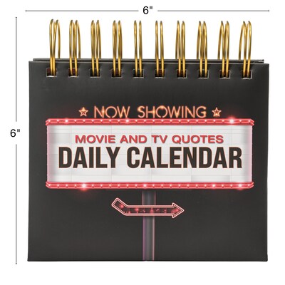 2026 Global Printed Products Movie and TV Quotes 6" x 6" Day-to-Day Calendar (GPP-PC-02)