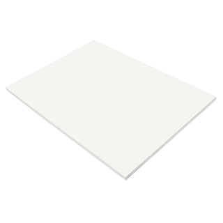 SunWorks Construction Paper, 58lb, 18 x 24, White, 50/Pack
