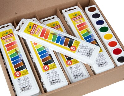 Crayola Classpack Watercolor Paint Trays, 36/Pack (BIN538101)