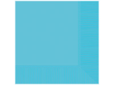 Amscan Party Luncheon Napkin, Caribbean Blue, 100/Set, 4 Sets/Pack (610011.54)