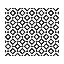 Deflect-O FashionMat Black Diamond Hard Floor Chair Mat, Low-Pile, Black/White (CM3540BD)