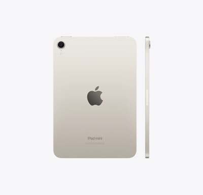 Apple iPad mini (A17 Pro) 8.3" Tablet, Wi-Fi + Cellular, 128GB, Starlight (MXPQ3LL/A)