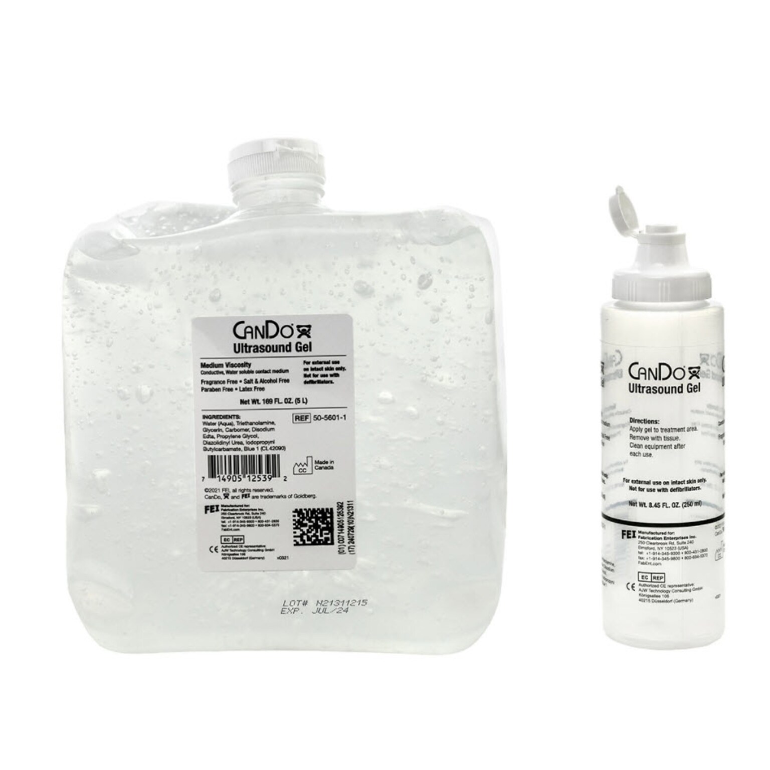 CanDo Ultrasound Gel, 5 Liters, Each (50-5601-1)