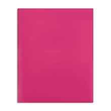 Staples® 2-Pocket Portfolio with Fastener, Pink (55480)