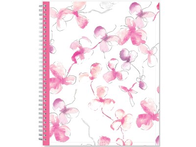 2024 Blue Sky Orchid 8.5 x 11 Weekly & Monthly Planner, Pink/White (137268-24)