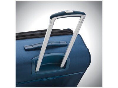Samsonite SoLyte DLX Polyester 4-Wheel Spinner Luggage, Mediterranean Blue (123568-0559)