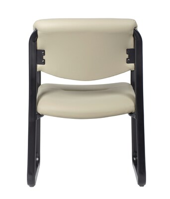 Boss LeatherPlus Guest Chair with Sled Base, Beige (B9529-BG)