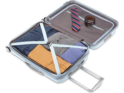 Samsonite Freeform 21.25" Hardside Carry-On Suitcase, 4-Wheeled Spinner, TSA Checkpoint Friendly, Navy (78255-1596)