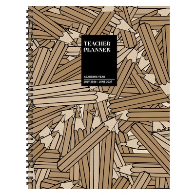 2026-2027 TF Publishing Kraft & Lead 9 x 11 Teacher & Home School Planner (AY27-9600)