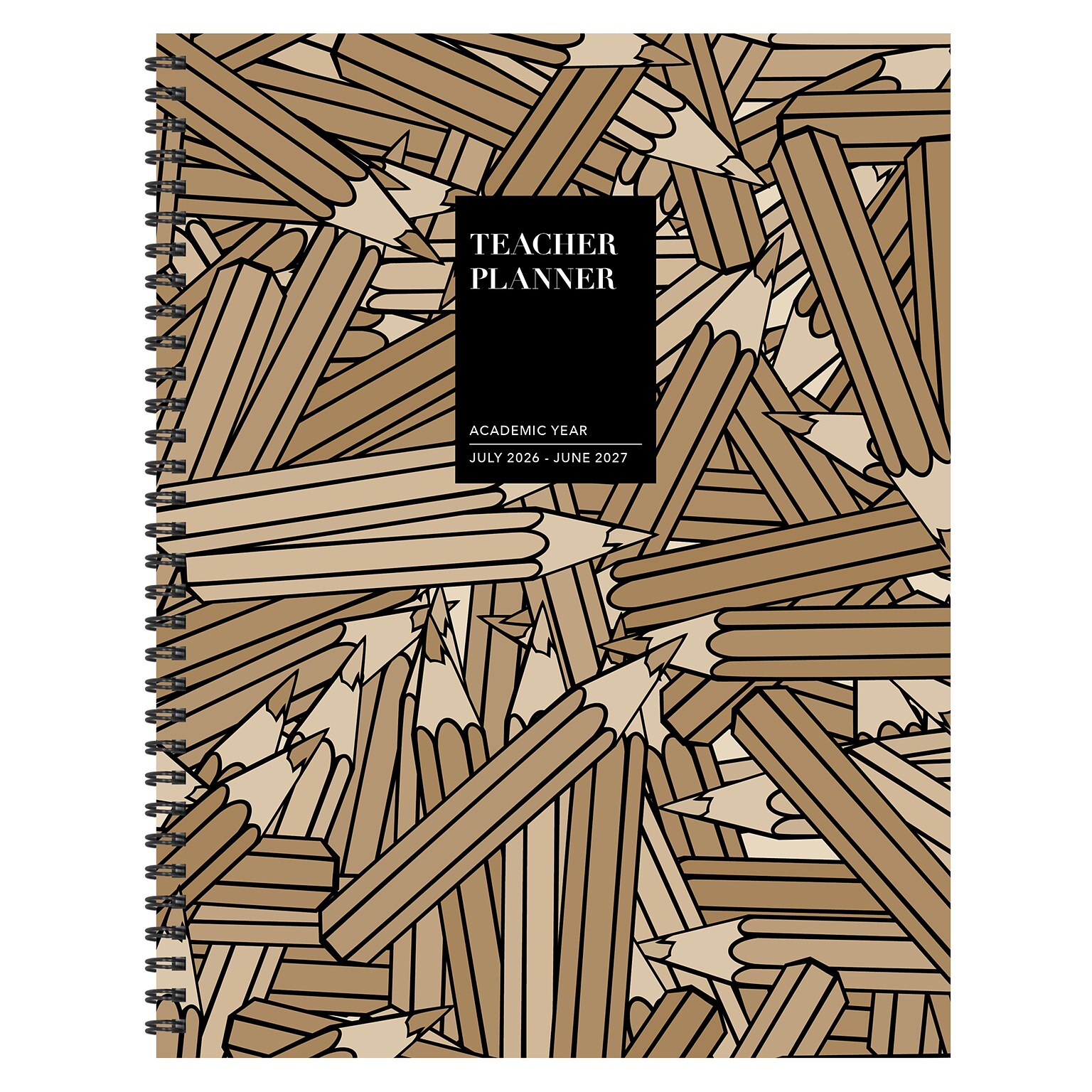 2026-2027 TF Publishing Kraft & Lead 9 x 11 Teacher & Home School Planner (AY27-9600)