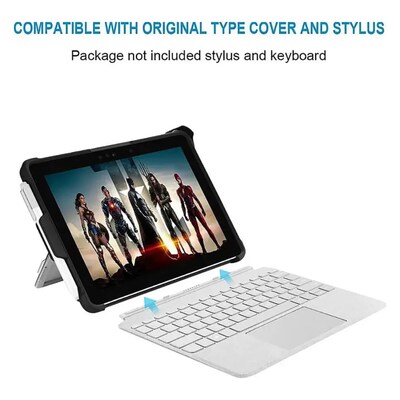 SaharaCase Protective Case for Microsoft Surface Go 4, Surface Go 3 and Surface Go 2, Black (SB-MI-SG2-HD)