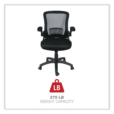 Alera® EB-E Series Height Adjustable Arm Mesh Swivel Computer and Desk Chair, Black (ALEEBE4217)