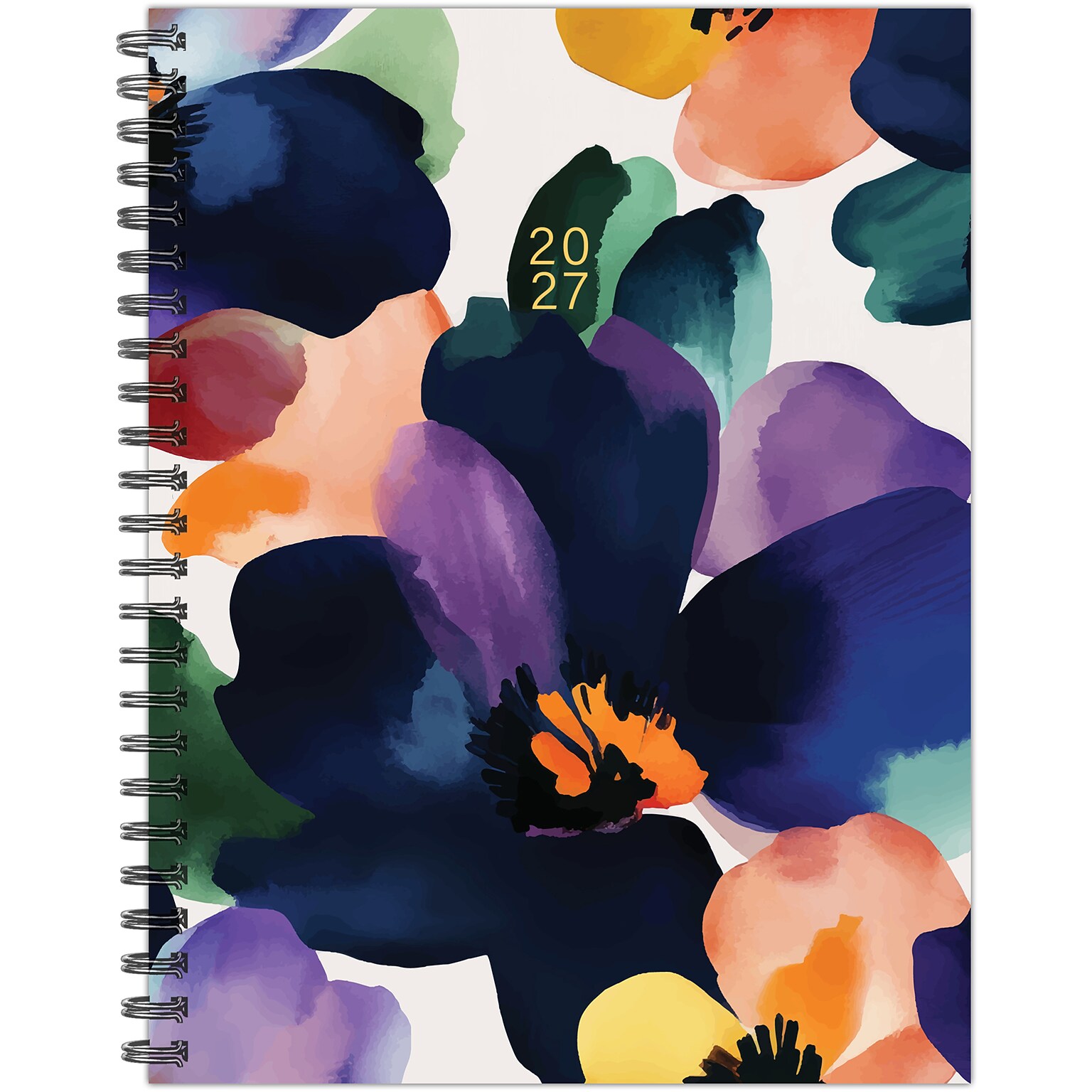 2027 Willow Creek Moody Blooms 6.5 x 8.5 Calendar Year Weekly & Monthly Standard Planner, Assorted Colors (67369)