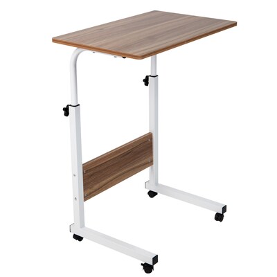 Mind Reader Woodland Collection 23.75 Mixed Materials Rectangular Computer Desk, Brown/White, Each (