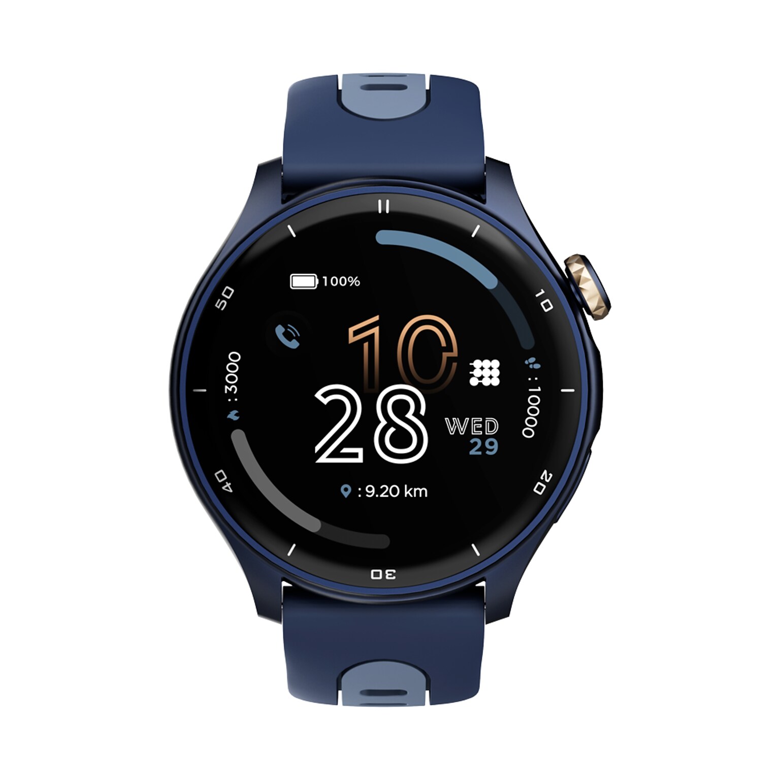 Cubitt AURA Pro Smartwatch, GPS, 36.32mm, Aluminum Case, Deepest Blue Sport Band (CT-AURAP2)