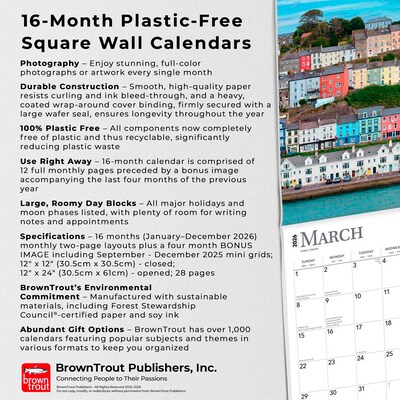 2026 BrownTrout Ireland 12" x 12" Monthly Wall Calendar (9798330703937)