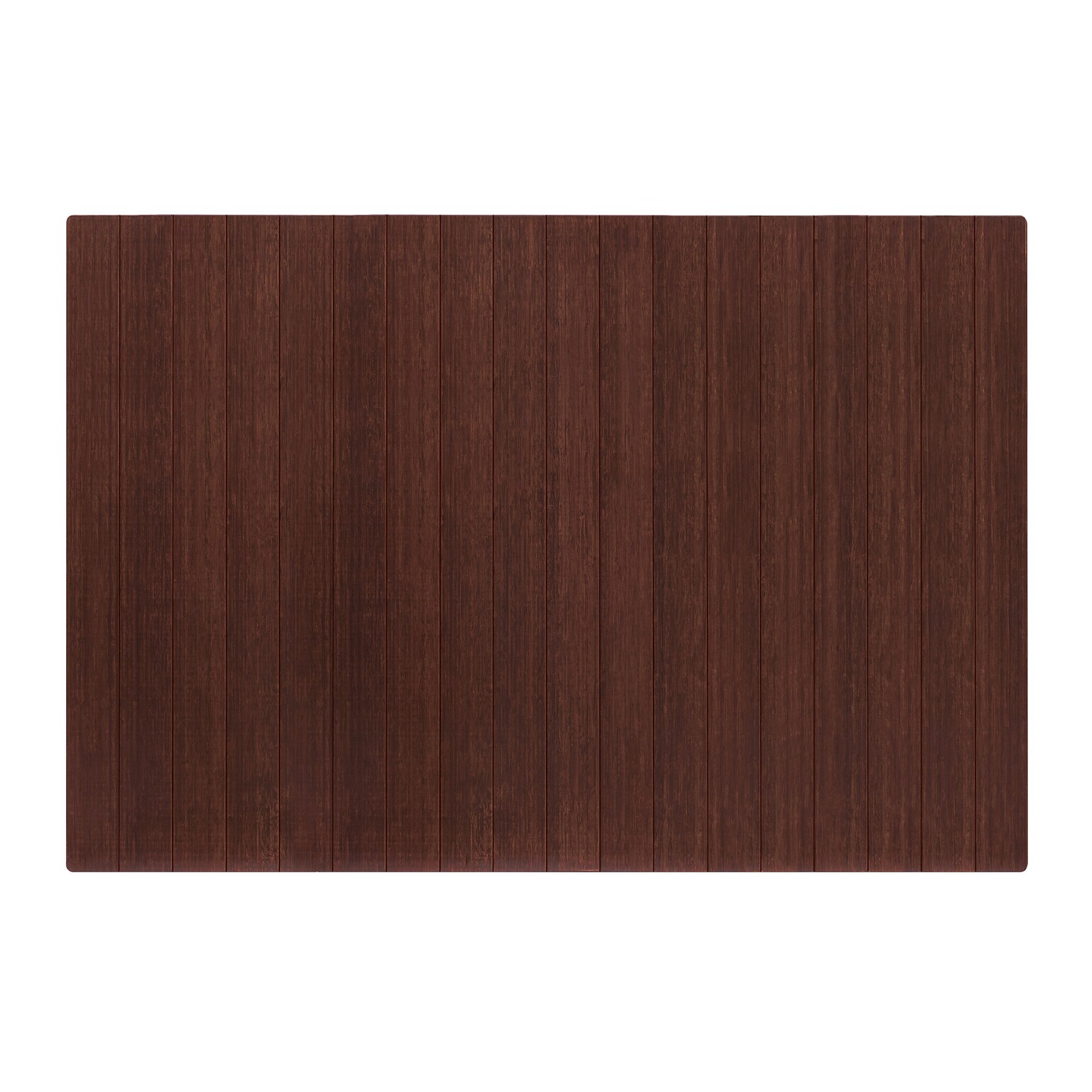 Anji Mountain Deluxe Bamboo Carpet & Hard Floor Chair Mat, 48 x 72, Dark Cherry (AMB24015W)