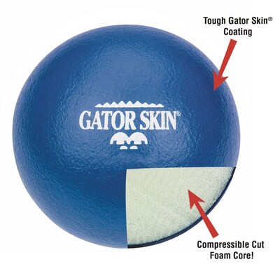 Gator Skin Elementary Dodgeball Easy Pack, Assorted Colors, 18/Pack (W15351)