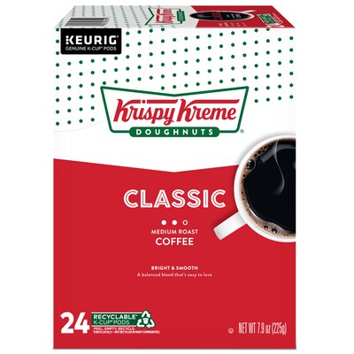 Krispy Kreme Classic Coffee Keurig® K-Cup® Pods, Medium Roast, 24/Box (06110)