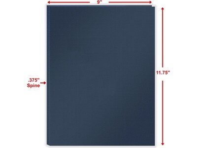 ComplyRight 1-Pocket Tax Presentation Folder, Navy Blue, 50/Pack (PNBF8)