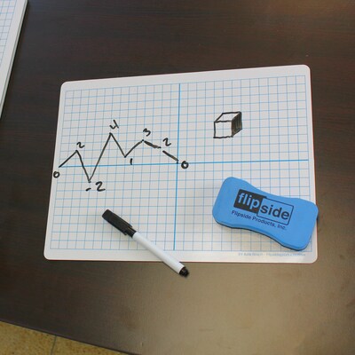Flipside Double Sided Magnetic Dry-Erase Mobile Whiteboard, 9 x 12, 12/Pack (FLP11002)
