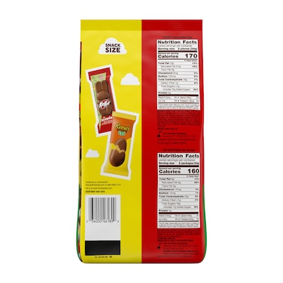 REESES and KIT KAT Snack Size Assorted Milk Chocolate Candy Variety Bag, 31.55 oz. (HEC46189)