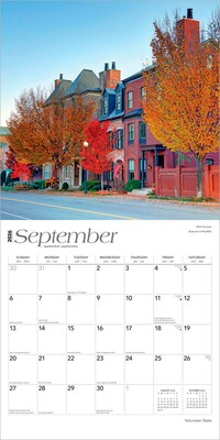 2026 BrownTrout Volunteer State Tennessee Places 12" x 12" Monthly Wall Calendar (9798330706174)