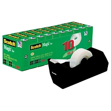 Scotch® Magic™ Invisible Tape, 10 Rolls & Scotch® Desktop Tape Dispenser - Special Offer!