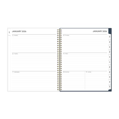 2026 Blue Sky Ashlyn 8.5 x 11 Calendar Year Weekly & Monthly Planner, Plastic Cover, Multicolored (143957-26)