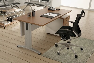 M+A Matting Stratford Hard Floor Chair Mat,  3 x 4, Khaki (228553334127)