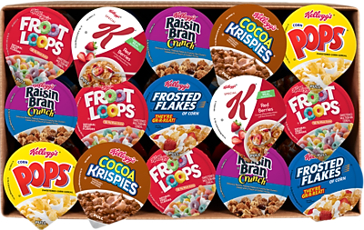 Kelloggs Variety Pack Cereal Cups, 1.91 oz., 60 Packs/Carton (38000-12611)