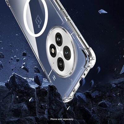 SaharaCase Venture Series MagSafe Wallet Case for OnePlus 13, Shock Absorbing, Clear/Scorpion Black (CP00799)