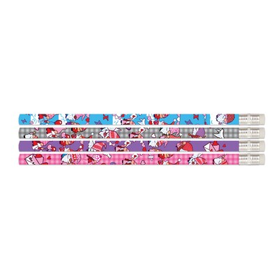 Musgrave Pencil Company Valentine Gnomes Wooden Pencil, #2 Medium Lead, 12 Pencils/Pack, 6/Packs (MU