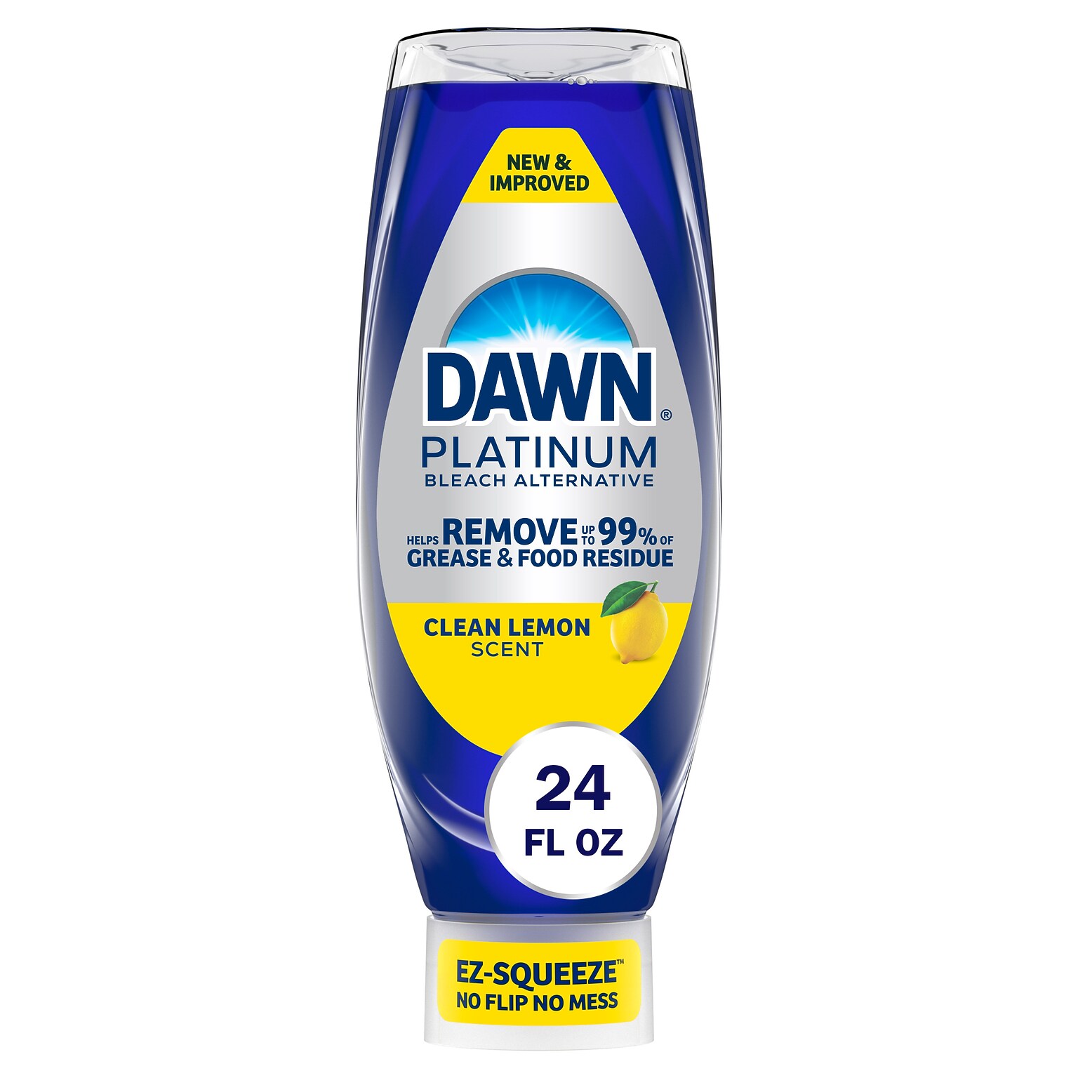 Dawn Platinum EZ Squeeze Dish Soap, Clean Lemon, 24 oz. (22560/11819)