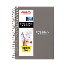 Five Star 1-Subject Wirebound Notebook, 5 x 7, College Ruled, 100 Sheets, Assorted Colors (MEA4548