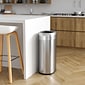 iTouchless Dual-Deodorizer Stainless Steel Trash Can, 16 gal., Brushed Steel (OL16STV)