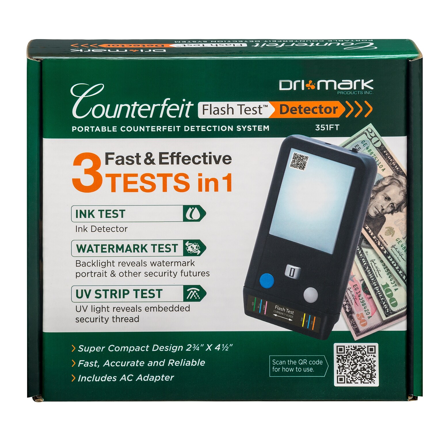Dri Mark Flash Test Counterfeit Detector (351FT)