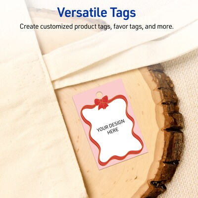 Avery  3" Blank Price & Merchandise Tags, White, 80/Carton (S00-FFB-PRMWT10)