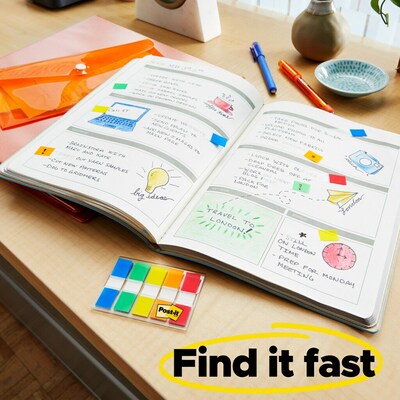 Post-it Flags Value Pack, .47" Wide, Assorted Colors, 328 Flags/Pack (683-VAD1)