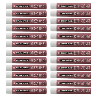 Sakura Cray-Pas Expressionist Oil Pastels, White, 24/Pack (SAKXLP050-24)