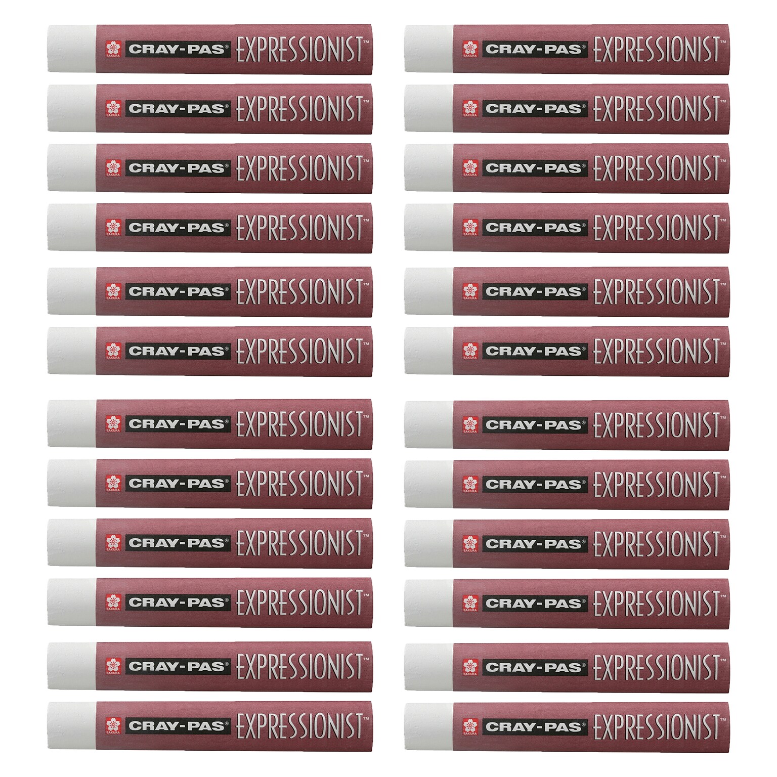 Sakura Cray-Pas Expressionist Oil Pastels, White, 24/Pack (SAKXLP050-24)