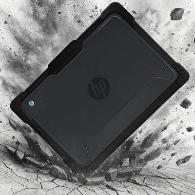 SaharaCase Venture Series Heavy Duty Case for HP Fortis 11 G1i/G10 Chromebook, Shock-Absorbing, Clear/Black (LT00119)
