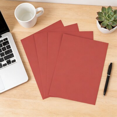 Staples Brights Multipurpose Colored Paper, 20 lbs., 8.5 x 11, Red, 500/Ream (25208)