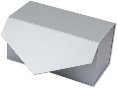 JAM Paper Gift Boxes, Silver (LA-9X4-BX-SLV)