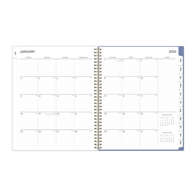 2026 Blue Sky Dream 11" x 8.5" Weekly & Monthly Personal Organizer, Plastic Cover (154961)