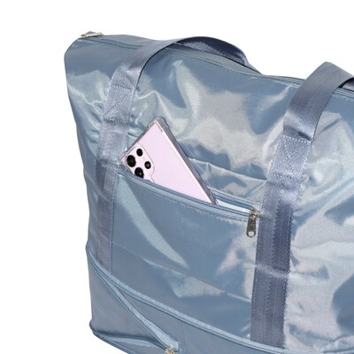 Nicci Polyester Travel Duffel Expandable Bag, Blue (CBM10003-BLU)