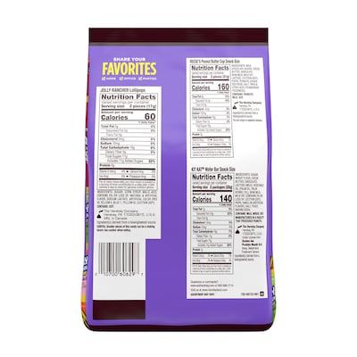 Hersheys Sweets & Chocolate Candy Variety Party Pack, Assorted Flavors, 25.4 oz. (HEC93942)